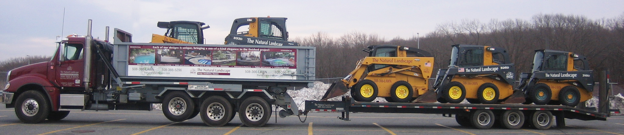 The Natural Landscape trucks and snow plows
